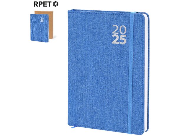 Agenda Nudels día página en poliéster reciclado RPET detalle 1