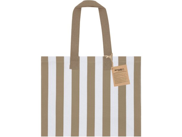 Bolsa algodón reciclado Marylis con asas reforzadas detalle 9