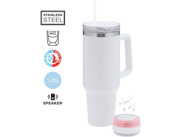 Jarra térmica con altavoz bluetooth Tracir de 1,25 L detalle 1