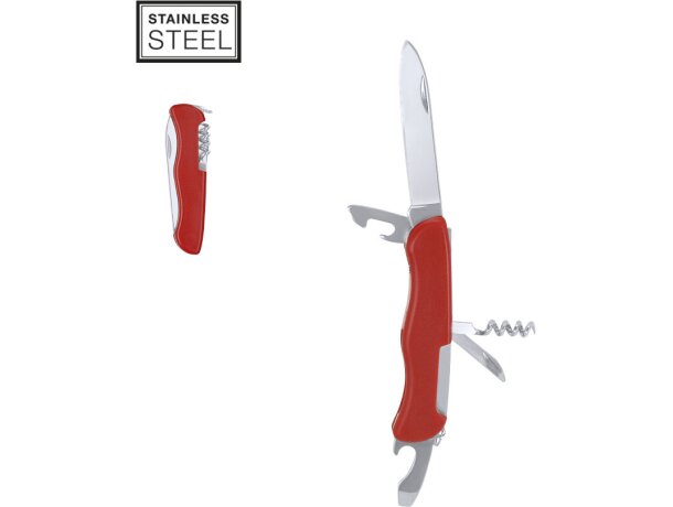 Navaja multiusos Lixthel acero inoxidable recubrimiento ABS detalle 1