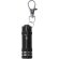 Llavero linterna Musday con 3 LEDs en aluminio reciclado Negro