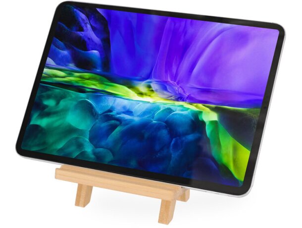 Soporte móvil bambú Hadam con ranura de carga ajustable detalle 4