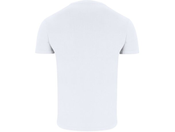 Camiseta adulta blanca Stiles algodón ring spun 170g detalle 2