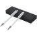 Set Foract bolígrafo y lápiz eterno aluminio reciclado Blanco