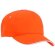 Gorra Five  con cinco paneles y ojetes de color personalizada naranja