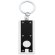 Llavero linterna personalizable con 1 led Blanco/negro