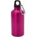 Bidón Mento de aluminio con mosquetón 400 ml personalizada fucsia