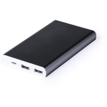 Batería externa con 6000 mah y acabados en blanco personalizada Batería externa con 6000 mah y acabados en blanco personalizada