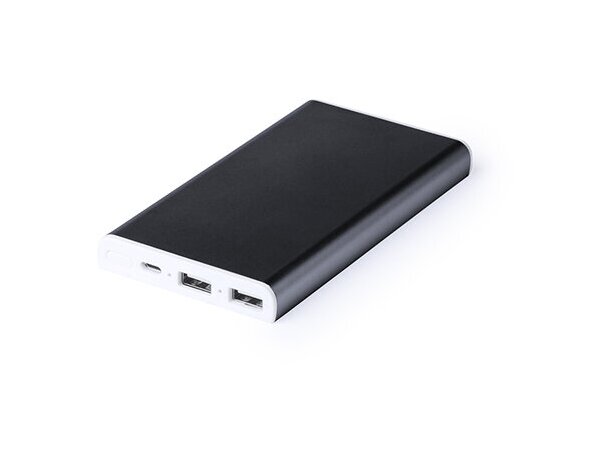 Batería externa con 6000 mah y acabados en blanco Batería externa con 6000 mah y acabados en blanco