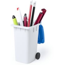 Lapicero con forma de contenedor personalizado blanco