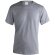Camiseta adulto keya organic color gris