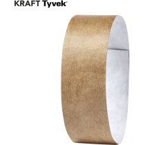 Pulseras merchandising Sowel en Tyvek natural