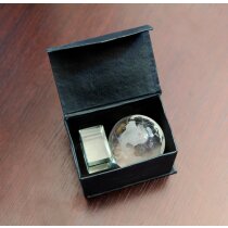 Bola del mundo de cristal personalizada