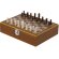 Set petaca Fleet con tablero ajedrez y accesorios acero detalle 5