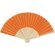 Abanico Mynor de bambú y poliéster 190T personalizable Naranja