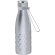 Botellas de acero para empresas con acabado decorado 550ml Hexor Plateado