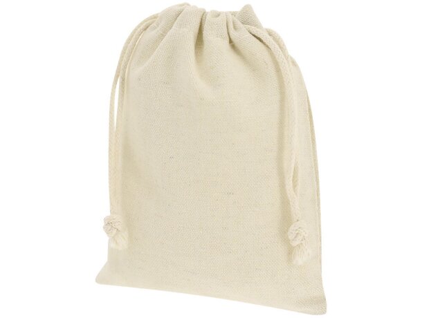 Set posavasos bambú Elmor sostenible con bolsa algodón detalle 4