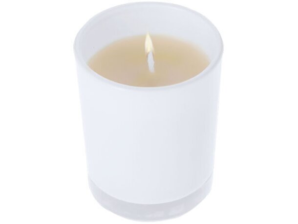 Vela aromática Vilbur en cristal con fragancias naturales detalle 2