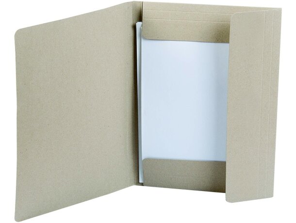 Carpeta de cartón ecológico personalizada natural