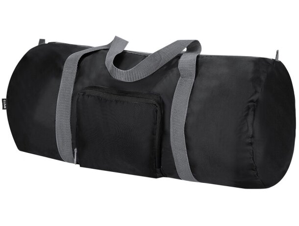 Bolso plegable Pesk de poliéster RPET reciclado con mosquetón detalle 2