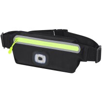 Riñonera Jotham negra con linterna LED frontal
