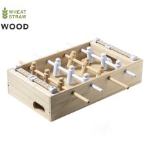 Futbolín Helmmet con logotipo en madera natural