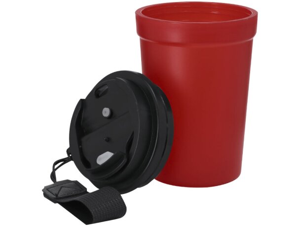 Vaso Kyndo 360ml de pp reciclado con tapa hermética y asa detalle 3