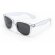Gafas de sol economico de colores transparentes personalizada blanca