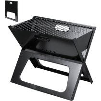 Set barbacoa Hermut plegable en resistente metal con cómodas asas