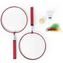 Set 3 en 1 de juegos raqueta personalizado rojo