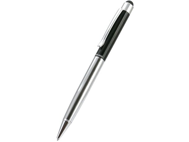 Bolígrafo Yago metalizado con puntero con logo