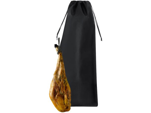 Funda para jamón Stanor non-woven laminado negro con cordón detalle 2