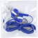 cascos auriculares con conexion jack personalizado azul