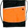 mochila bicolor con cuerdas personalizada naranja