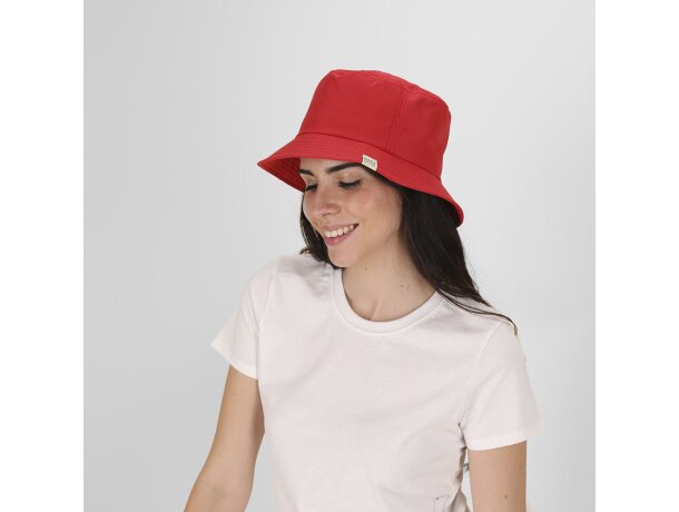 Gorro Zalay con protección UPF50+ en poliéster reciclado RPET detalle 2