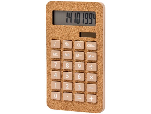 Calculadora Seste de corcho con energía solar detalle 2