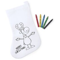 Calcetín Plicom de Navidad para colorear personalizado Calcetín Plicom de Navidad para colorear personalizado