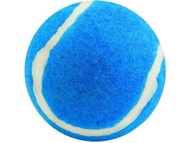 Pelota Niki para mascotas de fieltro personalizada azul