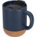 Taza térmica Shivak cerámica con base corcho 330ml Marino
