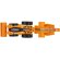 Set herramientas Strelix con 10 accesorios intercambiables Naranja