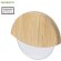 Cortador pizza bambú natural cuchilla acero sin color