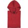 Sudadera de poliester con capucha roja