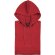 Sudadera Theon de poliester con capucha rojo