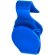 Soporte para llevar las bolsas azul grabada