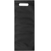 Bolsa de no tejido para 1 botella negra Bolsa de no tejido para 1 botella negra