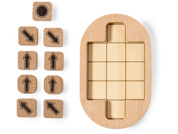Mini puzzle de habilidad promocional de madera Jatrex detalle 4