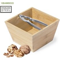 Cascanueces Batsly acero inox con bowl bambú