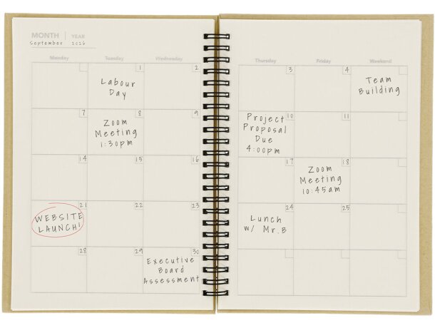 Libreta planning mensual Celik detalle 5