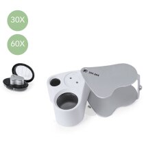 Lupa plegable Keyan con doble aumento y led