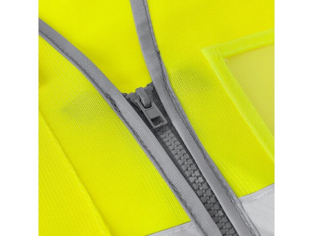 Chaleco reflectante Ledger homologado con bandas reflectantes detalle 5